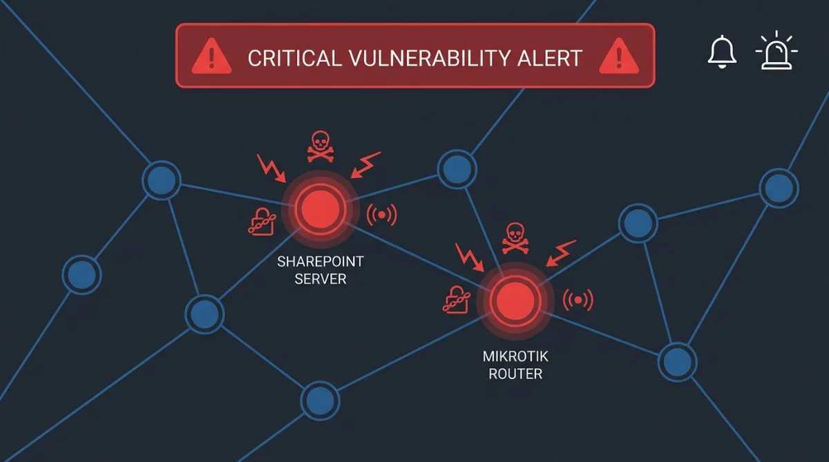 Alerte CISA : failles SharePoint et MikroTik activement exploitées